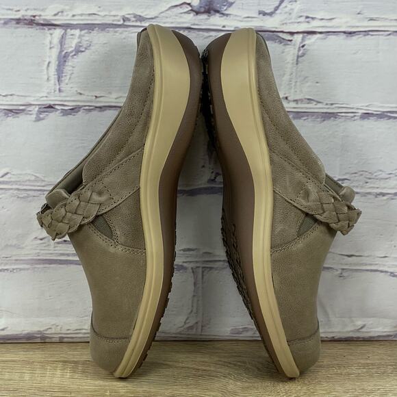 Orthofeet Irma 72013 Taupe Slip On Comfort Shoes Women's 9 Wide Mules Clogs - Picture 6 of 8